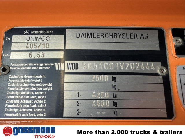 Unimog U300 405/10 4x4, Kommunalhydraulik, - Dostavno vozilo: slika 5 Unimog U300 405/10 4x4, Kommunalhydraulik, - Dostavno vozilo: slika 5