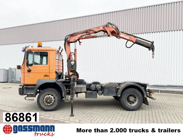 MAN 18.255 MAK 4x4 BB, Kran Atlas AK 85.1 A1 - Tovornjak prekucnik, Tovornjak z dvigalom: slika 1 MAN 18.255 MAK 4x4 BB, Kran Atlas AK 85.1 A1 - Tovornjak prekucnik, Tovornjak z dvigalom: slika 1