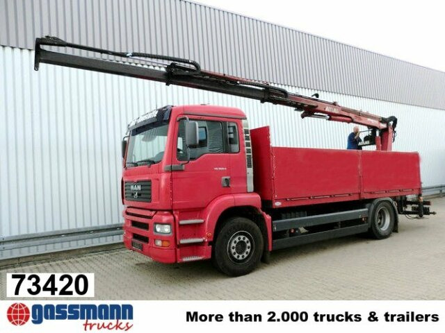 MAN TGA 18.360 4x2, Baustoff, Kran ATLAS 125.1 - Tovornjak s kesonom, Tovornjak z dvigalom: slika 1 MAN TGA 18.360 4x2, Baustoff, Kran ATLAS 125.1 - Tovornjak s kesonom, Tovornjak z dvigalom: slika 1