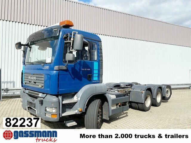 MAN TGA 35.480 8x4-4 BL, Lift-/Lenkachse - Tovornjak-šasija: slika 1 MAN TGA 35.480 8x4-4 BL, Lift-/Lenkachse - Tovornjak-šasija: slika 1
