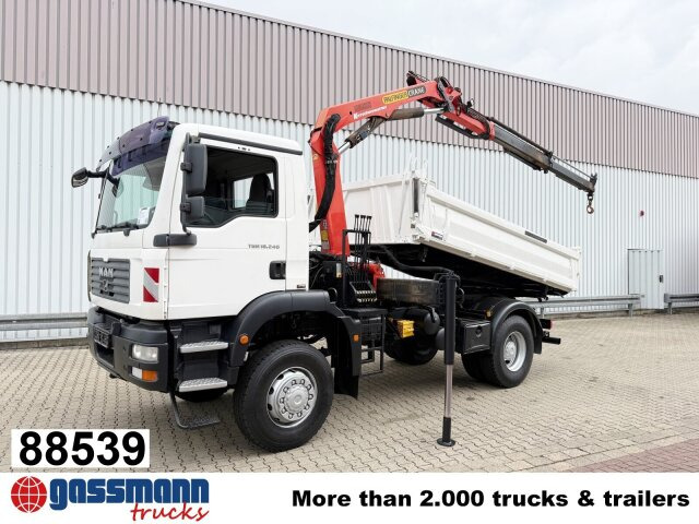 MAN TGM 18.240 4x4 BB mit Kran Palfinger PK9501 - Tovornjak prekucnik, Tovornjak z dvigalom: slika 1 MAN TGM 18.240 4x4 BB mit Kran Palfinger PK9501 - Tovornjak prekucnik, Tovornjak z dvigalom: slika 1