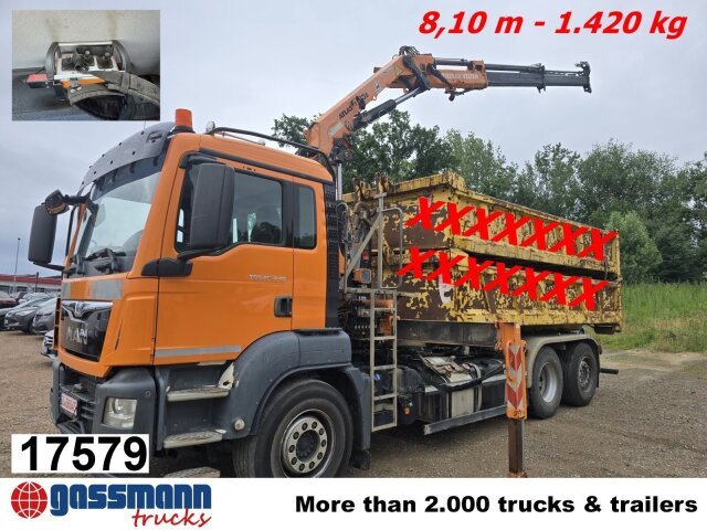 MAN TGS 28.440 6x2-4 BL, Lenk-/Liftachse, Kran Atlas - Kotalni prekucni tovornjak, Tovornjak z dvigalom: slika 1 MAN TGS 28.440 6x2-4 BL, Lenk-/Liftachse, Kran Atlas - Kotalni prekucni tovornjak, Tovornjak z dvigalom: slika 1
