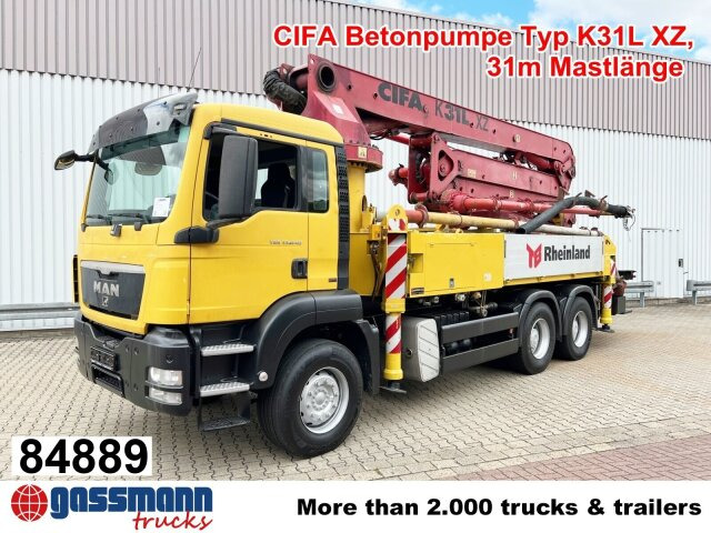 MAN TGS 33.440 6X4 BB, Betonpumpe CIFA K31L XZ, 31m - Črpalka za beton: slika 1 MAN TGS 33.440 6X4 BB, Betonpumpe CIFA K31L XZ, 31m - Črpalka za beton: slika 1