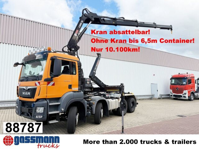 MAN TGS 35.500 8x4 BB mit Kran Hiab X-HiPro 162 E-3, - Kotalni prekucni tovornjak, Tovornjak z dvigalom: slika 1 MAN TGS 35.500 8x4 BB mit Kran Hiab X-HiPro 162 E-3, - Kotalni prekucni tovornjak, Tovornjak z dvigalom: slika 1