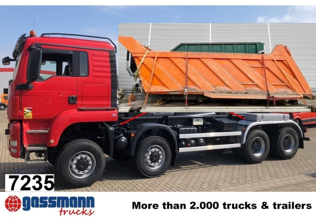 MAN TGS 41.480 8X8 BB, Bender Stahlmulde ca. 18m³, - Tovornjak-šasija: slika 1 MAN TGS 41.480 8X8 BB, Bender Stahlmulde ca. 18m³, - Tovornjak-šasija: slika 1
