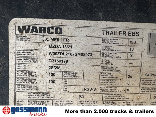 Meiller Meiller MZDA 18/2, geteilte Bordwände - Kiper prikolica: slika 3 Meiller Meiller MZDA 18/2, geteilte Bordwände - Kiper prikolica: slika 3