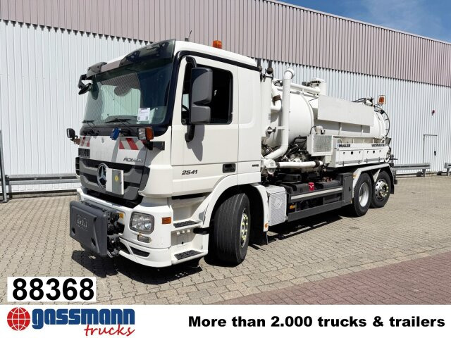 Mercedes-Benz Actros 2541 L 6x2, Müller Saug-/Spülwagen ca. - Vozilo za pometanje: slika 1 Mercedes-Benz Actros 2541 L 6x2, Müller Saug-/Spülwagen ca. - Vozilo za pometanje: slika 1