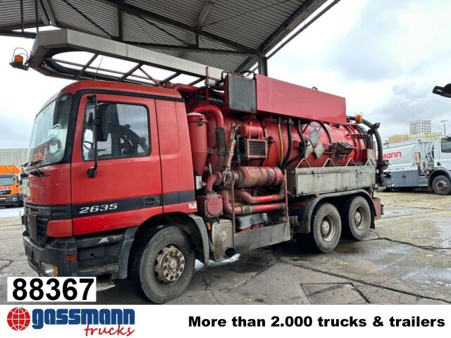 Mercedes-Benz Actros 2635 6x4, Kutschke Saug- und Spülwagen - Vozilo za pometanje: slika 1 Mercedes-Benz Actros 2635 6x4, Kutschke Saug- und Spülwagen - Vozilo za pometanje: slika 1
