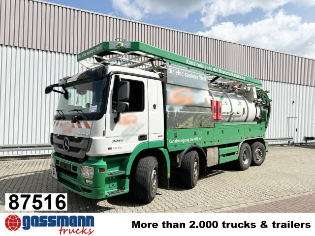 Mercedes-Benz Actros 3244 L 8x2/6, Assmann Saug- und - Vozilo za pometanje: slika 1 Mercedes-Benz Actros 3244 L 8x2/6, Assmann Saug- und - Vozilo za pometanje: slika 1