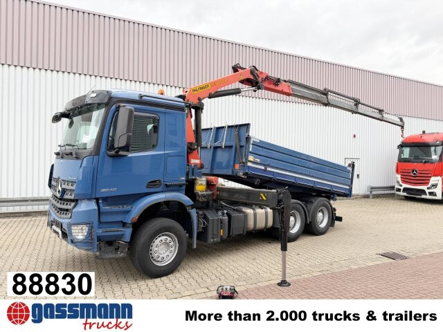 Mercedes-Benz Arocs 2640 LK 6x4, Alu-Bordwände, Kran - Tovornjak prekucnik, Tovornjak z dvigalom: slika 1 Mercedes-Benz Arocs 2640 LK 6x4, Alu-Bordwände, Kran - Tovornjak prekucnik, Tovornjak z dvigalom: slika 1