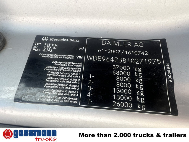 Mercedes-Benz Arocs 3251 LK 8x4/4, Retarder, Stahlmulde ca. - Demper: slika 3 Mercedes-Benz Arocs 3251 LK 8x4/4, Retarder, Stahlmulde ca. - Demper: slika 3