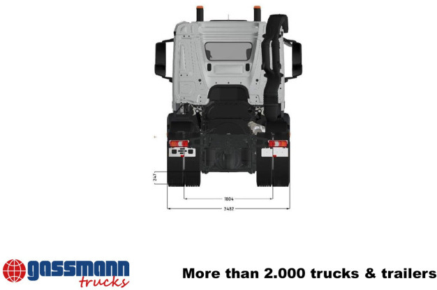 Mercedes-Benz Arocs 3253 L 8x4/4, MultimediaCockpit, Navi, - Tovornjak-šasija: slika 4 Mercedes-Benz Arocs 3253 L 8x4/4, MultimediaCockpit, Navi, - Tovornjak-šasija: slika 4