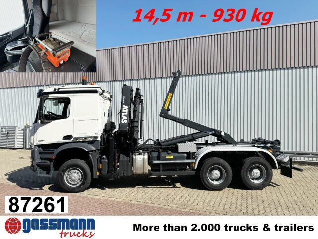 Mercedes-Benz Arocs 3351 AK 6x6, Retarder, Navi, Grounder, - Kotalni prekucni tovornjak, Tovornjak z dvigalom: slika 1 Mercedes-Benz Arocs 3351 AK 6x6, Retarder, Navi, Grounder, - Kotalni prekucni tovornjak, Tovornjak z dvigalom: slika 1
