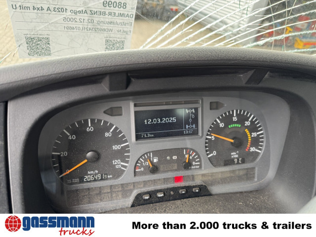 Mercedes-Benz Atego 1023 A 4x4, Einzelbereifung, Heckkran - Tovornjak-šasija, Tovornjak z dvigalom: slika 2 Mercedes-Benz Atego 1023 A 4x4, Einzelbereifung, Heckkran - Tovornjak-šasija, Tovornjak z dvigalom: slika 2