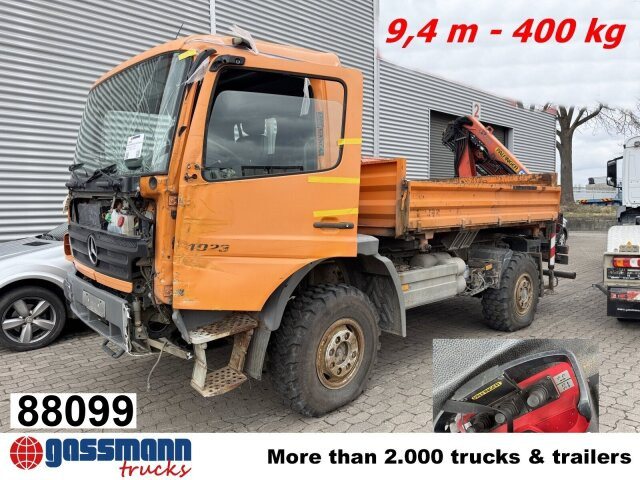 Mercedes-Benz Atego 1023 A 4x4, Einzelbereifung, Heckkran - Tovornjak-šasija, Tovornjak z dvigalom: slika 1 Mercedes-Benz Atego 1023 A 4x4, Einzelbereifung, Heckkran - Tovornjak-šasija, Tovornjak z dvigalom: slika 1