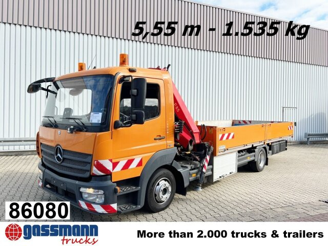 Mercedes-Benz Atego 1023 L 4x2 mit Kran Fassi F85B.0.21 - Tovornjak s kesonom, Tovornjak z dvigalom: slika 1 Mercedes-Benz Atego 1023 L 4x2 mit Kran Fassi F85B.0.21 - Tovornjak s kesonom, Tovornjak z dvigalom: slika 1