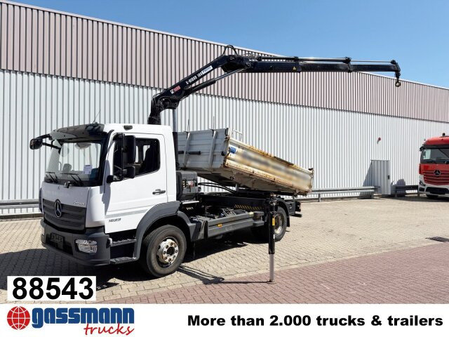 Mercedes-Benz Atego 1623 4x2 mit Kran Hiab X-HiDuo 108B-2, - Tovornjak prekucnik, Tovornjak z dvigalom: slika 1 Mercedes-Benz Atego 1623 4x2 mit Kran Hiab X-HiDuo 108B-2, - Tovornjak prekucnik, Tovornjak z dvigalom: slika 1