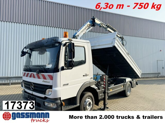 Mercedes-Benz Atego 818 K 4x2 mit Kran Atlas AK 50.1-A2 - Tovornjak prekucnik, Tovornjak z dvigalom: slika 1 Mercedes-Benz Atego 818 K 4x2 mit Kran Atlas AK 50.1-A2 - Tovornjak prekucnik, Tovornjak z dvigalom: slika 1