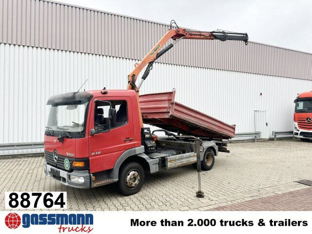 Mercedes-Benz Atego 818 K 4x2 mit Kran Palfinger PK 6500, 2x - Tovornjak prekucnik, Tovornjak z dvigalom: slika 1 Mercedes-Benz Atego 818 K 4x2 mit Kran Palfinger PK 6500, 2x - Tovornjak prekucnik, Tovornjak z dvigalom: slika 1