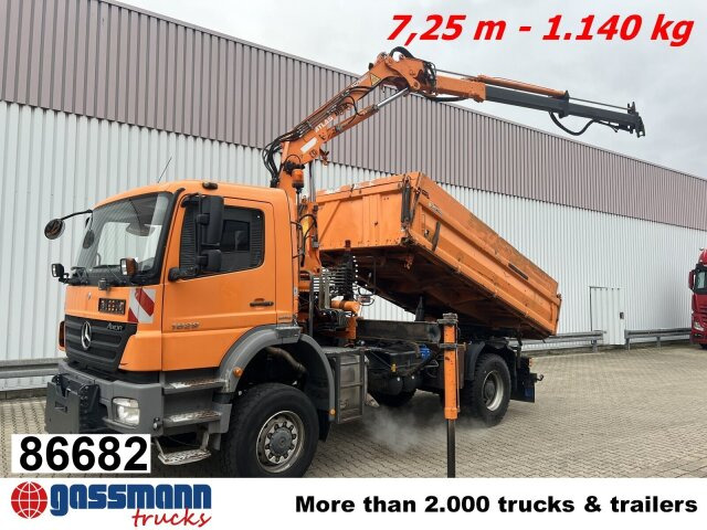 Mercedes-Benz Axor 1829 AK 4x4 mit Kran Atlas AK 85.2 - Tovornjak prekucnik, Tovornjak z dvigalom: slika 1 Mercedes-Benz Axor 1829 AK 4x4 mit Kran Atlas AK 85.2 - Tovornjak prekucnik, Tovornjak z dvigalom: slika 1