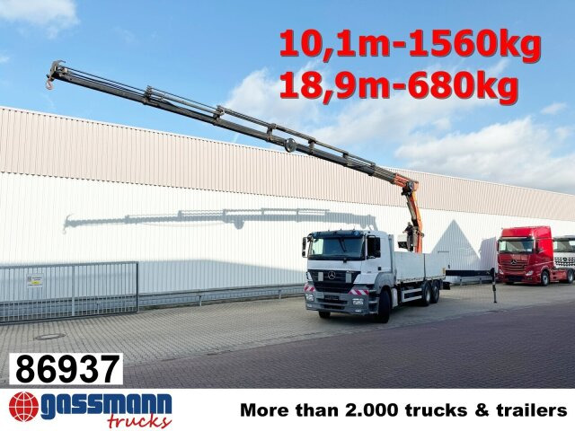 Mercedes-Benz Axor 2536/43 L 6x2 mit Heckkran Palfinger PK - Tovornjak s kesonom, Tovornjak z dvigalom: slika 1 Mercedes-Benz Axor 2536/43 L 6x2 mit Heckkran Palfinger PK - Tovornjak s kesonom, Tovornjak z dvigalom: slika 1