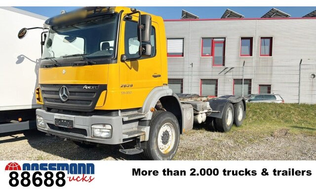 Mercedes-Benz Axor 2629 K 6x4, PTO, Steel, Manual, 6-Zylinder - Tovornjak-šasija: slika 1 Mercedes-Benz Axor 2629 K 6x4, PTO, Steel, Manual, 6-Zylinder - Tovornjak-šasija: slika 1
