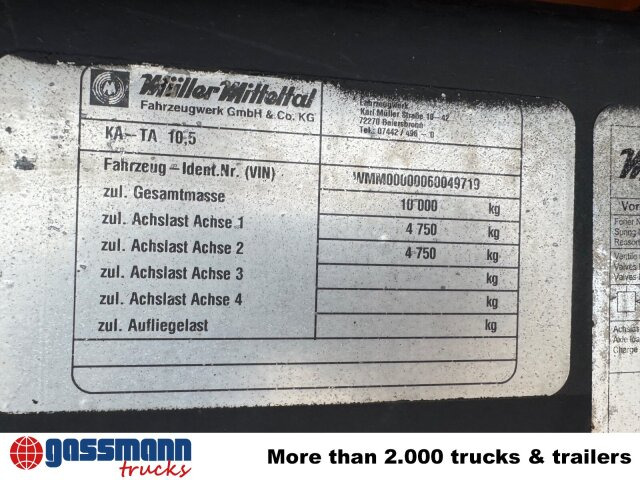 Müller-Mitteltal KA-TA 10.5C, Ex-Stadtverwaltung - Kiper prikolica: slika 2 Müller-Mitteltal KA-TA 10.5C, Ex-Stadtverwaltung - Kiper prikolica: slika 2