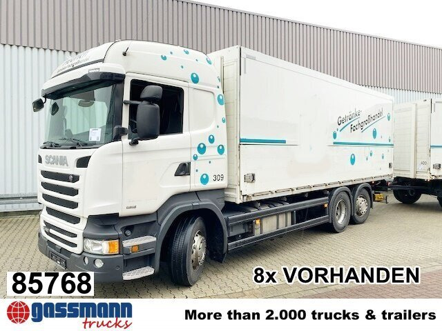 Scania R450 LB 6x2-4 Getränkekoffer, Retarder, - Tovornjak zabojnik: slika 1 Scania R450 LB 6x2-4 Getränkekoffer, Retarder, - Tovornjak zabojnik: slika 1