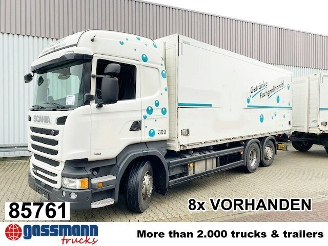 Scania R450 LB 6x2-4 Getränkekoffer, Retarder, - Tovornjak zabojnik: slika 1 Scania R450 LB 6x2-4 Getränkekoffer, Retarder, - Tovornjak zabojnik: slika 1