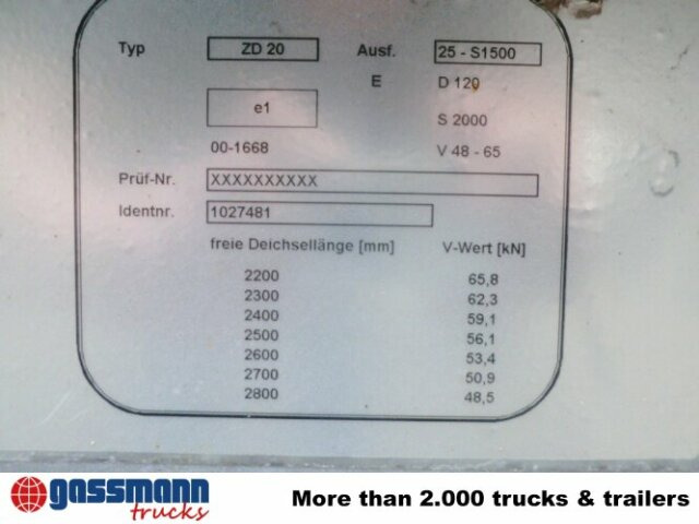 Zugdeichsel - Okvir/ Šasija: slika 2 Zugdeichsel - Okvir/ Šasija: slika 2