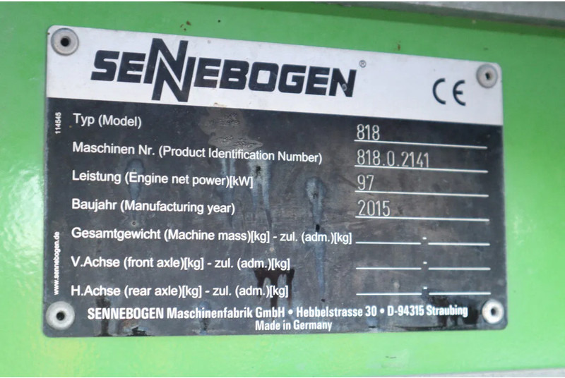 Bager za prekladanje primarnih/ Sekundarnih surovin Sennebogen 818 E K9 ULM | SORTING GRAB | GOOD TIRES: slika 20