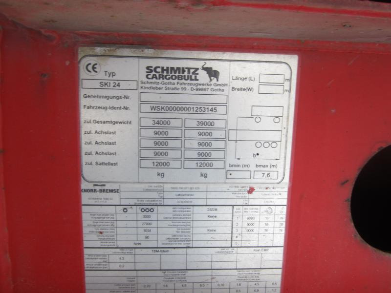Schmitz Cargobull SKI 24 - Kiper polprikolica: slika 3 Schmitz Cargobull SKI 24 - Kiper polprikolica: slika 3