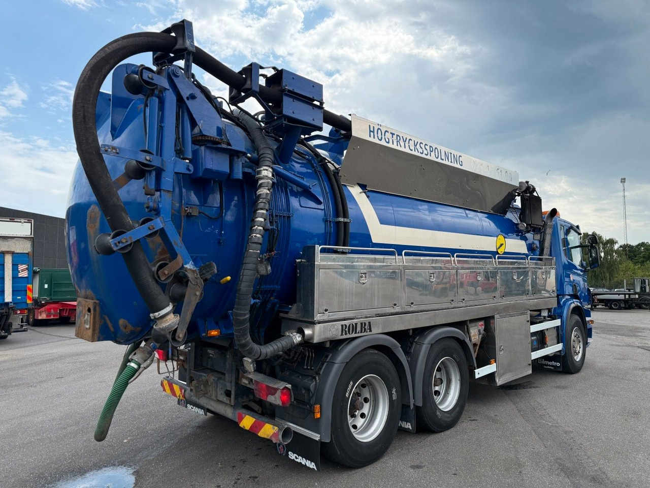Scania P380 6x4 Rolba 15,000 l. Stainless Steel Kombi - Vakuumski tovornjak: slika 3 Scania P380 6x4 Rolba 15,000 l. Stainless Steel Kombi - Vakuumski tovornjak: slika 3