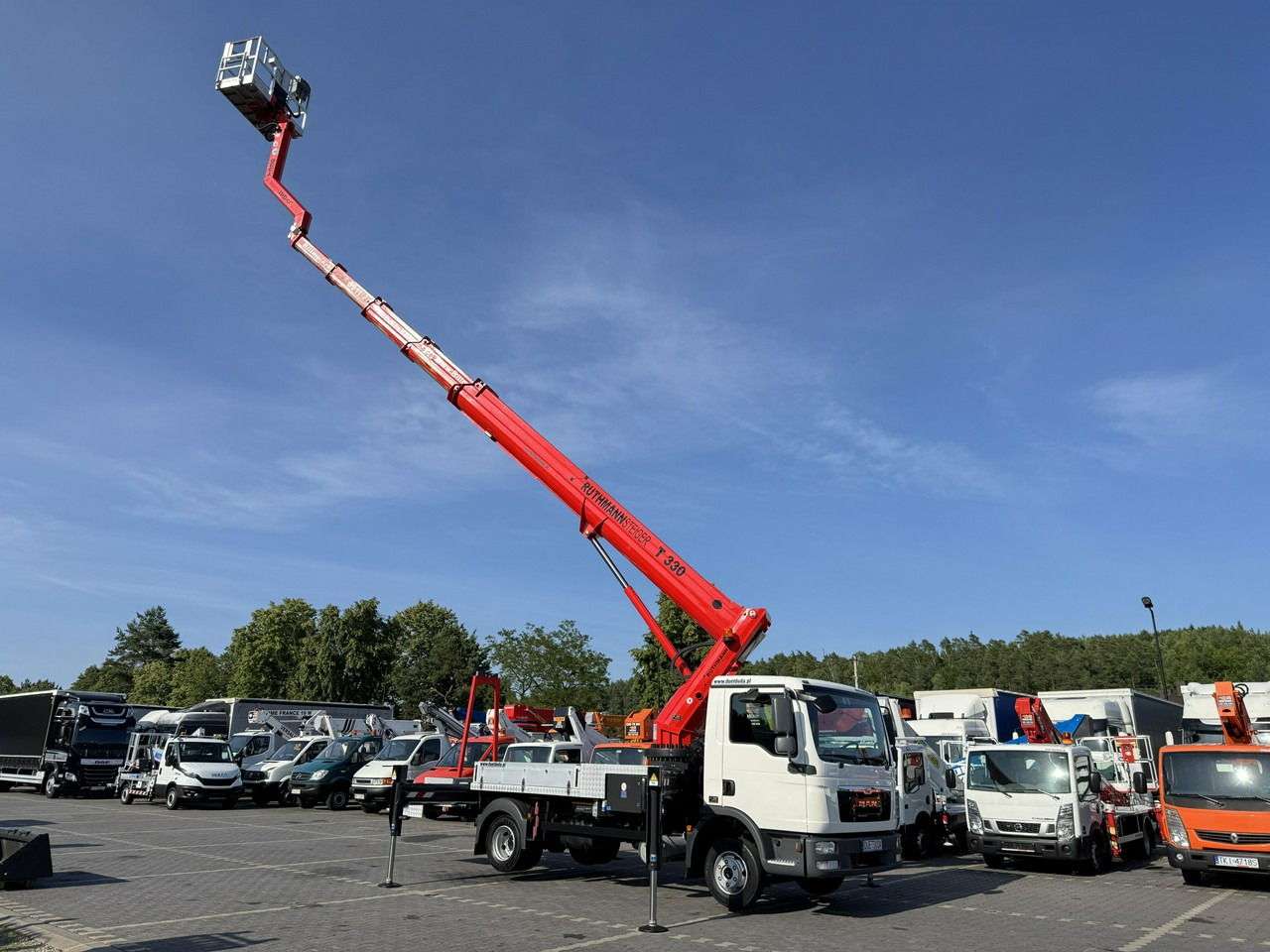MAN TGL 7.150 Zwyżka Ruthmann T330 33-Metry DMC 7500KG 21m w Bok - Dvižna ploščad montirana na tovornjak: slika 1 MAN TGL 7.150 Zwyżka Ruthmann T330 33-Metry DMC 7500KG 21m w Bok - Dvižna ploščad montirana na tovornjak: slika 1
