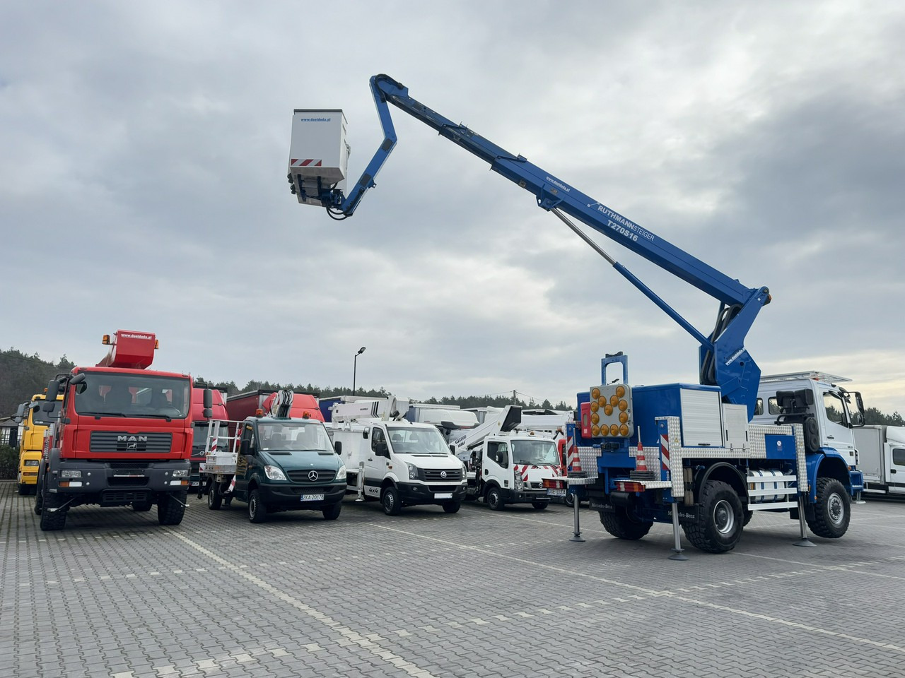 Mercedes AXOR 1829 4x4 Zwyżka RUTHMANN STEIGER T270S16 Podnośnik Koszowy - Dvižna ploščad montirana na tovornjak: slika 3 Mercedes AXOR 1829 4x4 Zwyżka RUTHMANN STEIGER T270S16 Podnośnik Koszowy - Dvižna ploščad montirana na tovornjak: slika 3