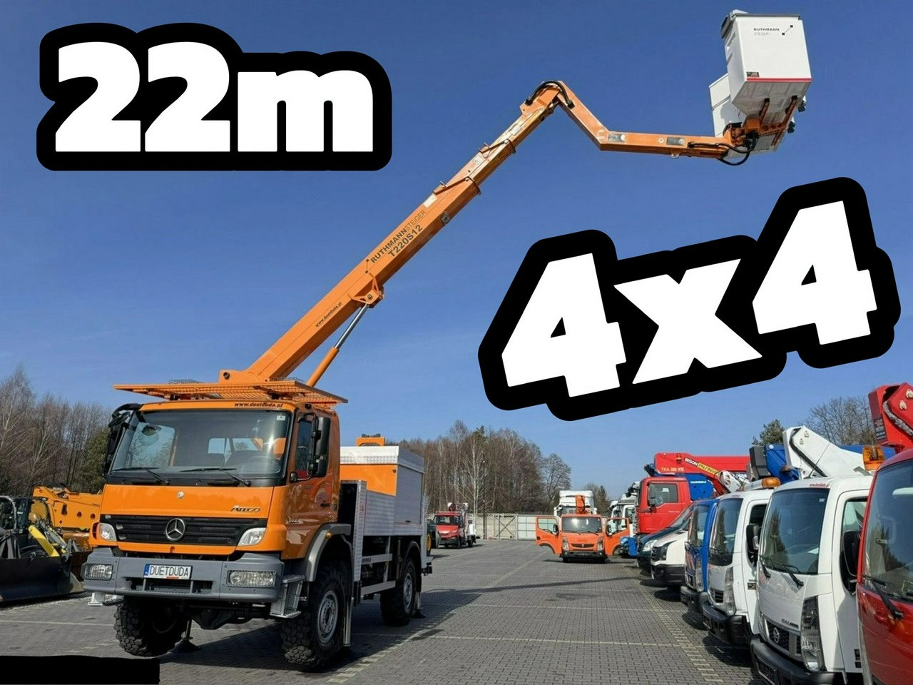 Mercedes Atego 1324 4x4 Zwyżka RUTHMANN STEIGER T220S12 Podnośnik Koszowy - Dvižna ploščad montirana na tovornjak: slika 1 Mercedes Atego 1324 4x4 Zwyżka RUTHMANN STEIGER T220S12 Podnośnik Koszowy - Dvižna ploščad montirana na tovornjak: slika 1