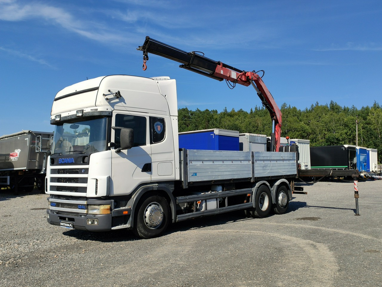 Scania 124L 420 6x2 Retarder HDS FASSI F170 Budowlanka - Tovornjak s kesonom, Tovornjak z dvigalom: slika 1 Scania 124L 420 6x2 Retarder HDS FASSI F170 Budowlanka - Tovornjak s kesonom, Tovornjak z dvigalom: slika 1