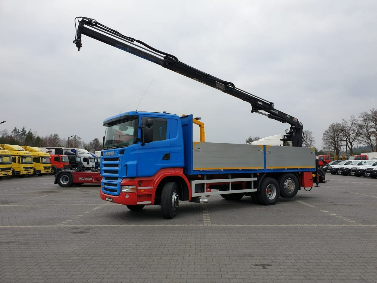 Scania R 400 LB 6x2 HDS Budowlanka Widły Oś Skrętna Super Stan - Tovornjak s kesonom, Tovornjak z dvigalom: slika 2 Scania R 400 LB 6x2 HDS Budowlanka Widły Oś Skrętna Super Stan - Tovornjak s kesonom, Tovornjak z dvigalom: slika 2