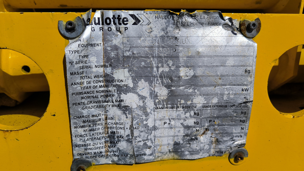 Škarjasta dvižna ploščad HAULOTTE Compact 8: slika 6