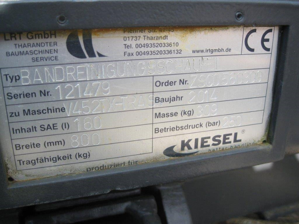 GiANT Bandreinigungsschaufel SWE 800MM 160L - Žlica za Gradbeni stroj: slika 3 GiANT Bandreinigungsschaufel SWE 800MM 160L - Žlica za Gradbeni stroj: slika 3