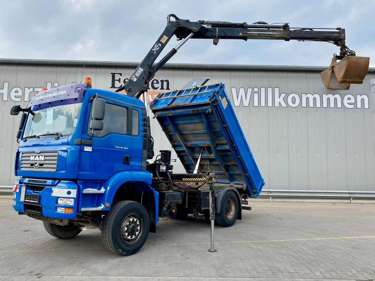 MAN TGA 18.360 4x4H BL Hiab Kran*Dautel Kipper*Klima - Tovornjak prekucnik, Tovornjak z dvigalom: slika 1 MAN TGA 18.360 4x4H BL Hiab Kran*Dautel Kipper*Klima - Tovornjak prekucnik, Tovornjak z dvigalom: slika 1
