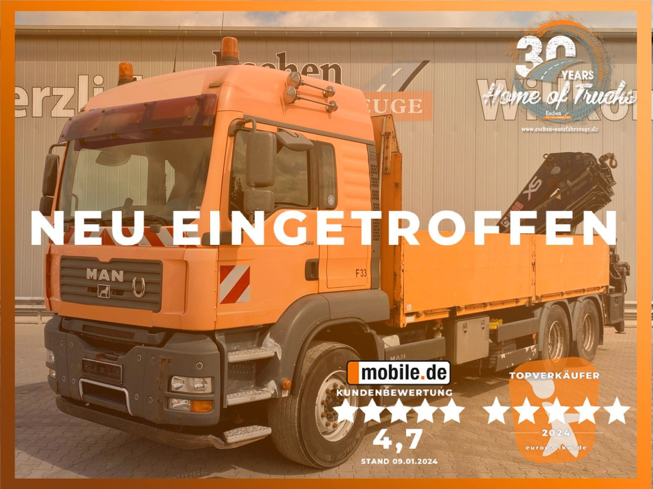 MAN TGA 26.480 6x4 | HIAB 377 EP-4*Funk*Retarder*AHK - Tovornjak s kesonom, Tovornjak z dvigalom: slika 1 MAN TGA 26.480 6x4 | HIAB 377 EP-4*Funk*Retarder*AHK - Tovornjak s kesonom, Tovornjak z dvigalom: slika 1