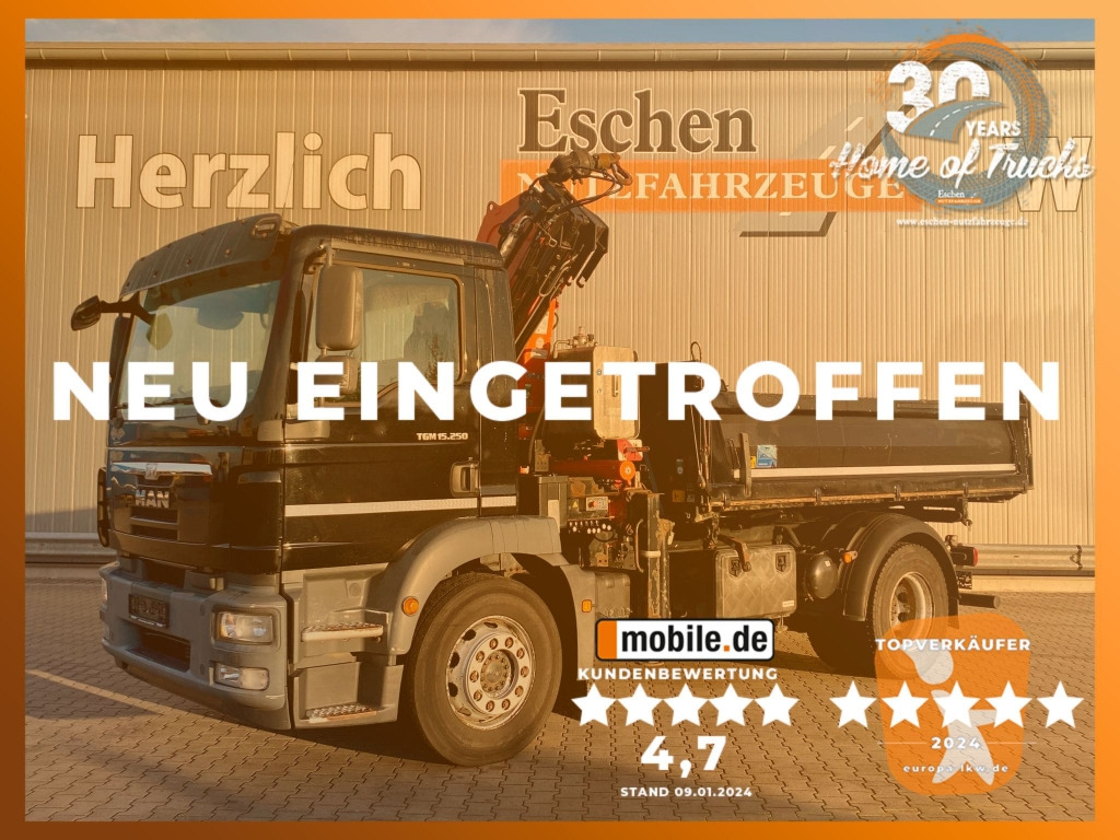 MAN TGM 15.250 4x2 BL / Atlas AK 88.3 Faltkran - Tovornjak prekucnik, Tovornjak z dvigalom: slika 1 MAN TGM 15.250 4x2 BL / Atlas AK 88.3 Faltkran - Tovornjak prekucnik, Tovornjak z dvigalom: slika 1