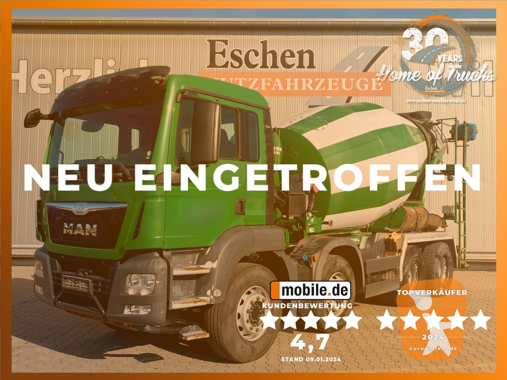 MAN TGS 32.360 8x4 BB / 9 m³ Stetter-Aufbau - Avtomešalec: slika 1 MAN TGS 32.360 8x4 BB / 9 m³ Stetter-Aufbau - Avtomešalec: slika 1