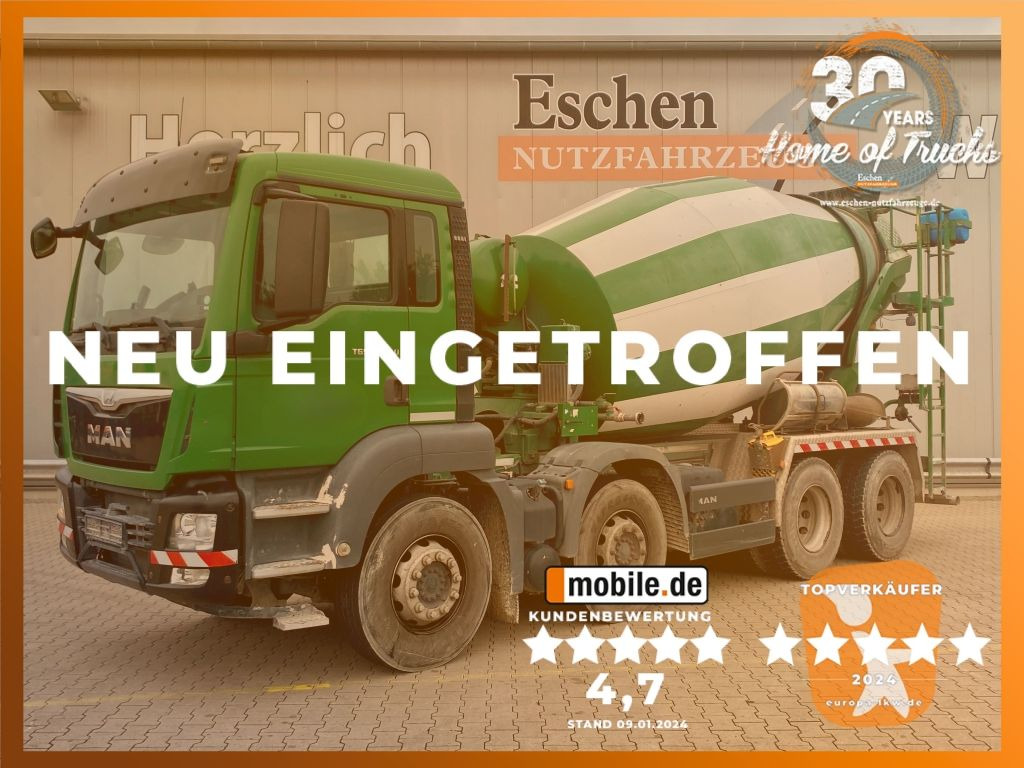 MAN TGS 32.360 8x4 BB | 9m³ Stetter*Navigation*Klima - Avtomešalec: slika 1 MAN TGS 32.360 8x4 BB | 9m³ Stetter*Navigation*Klima - Avtomešalec: slika 1