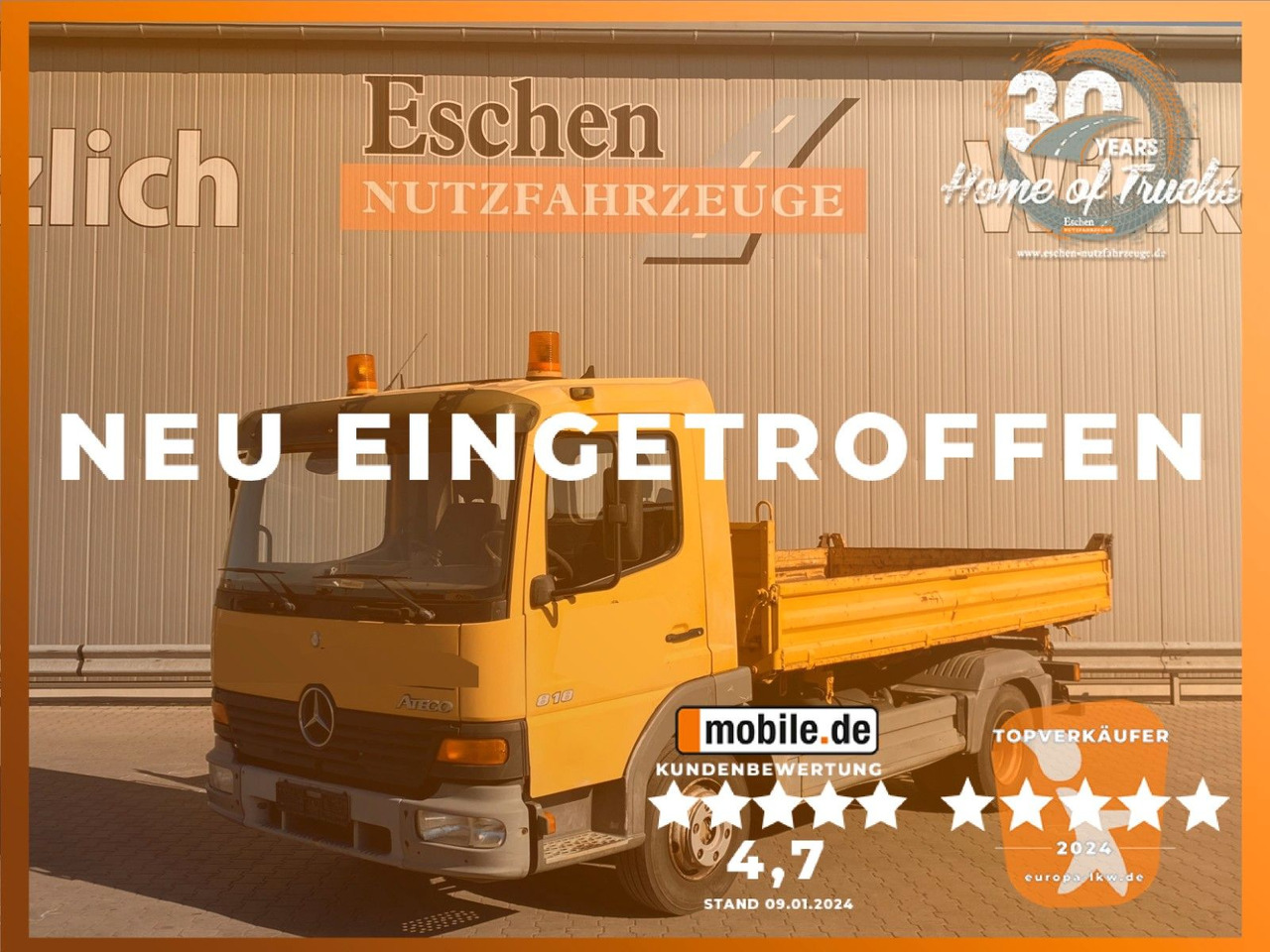 Mercedes-Benz 818 Atego | MEILLER*6-Gang manuell*AHK*Klima*ABS - Dostavno vozilo prekucnik: slika 1 Mercedes-Benz 818 Atego | MEILLER*6-Gang manuell*AHK*Klima*ABS - Dostavno vozilo prekucnik: slika 1