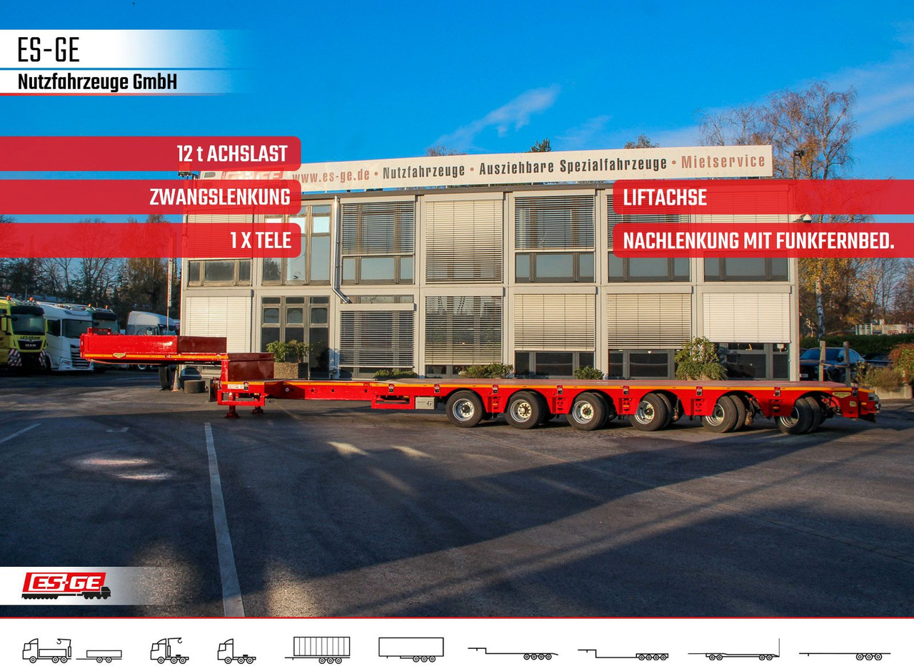 Broshuis 6-Achs-Satteltieflader - teleskopierbar - Nizko noseča polprikolica: slika 1 Broshuis 6-Achs-Satteltieflader - teleskopierbar - Nizko noseča polprikolica: slika 1