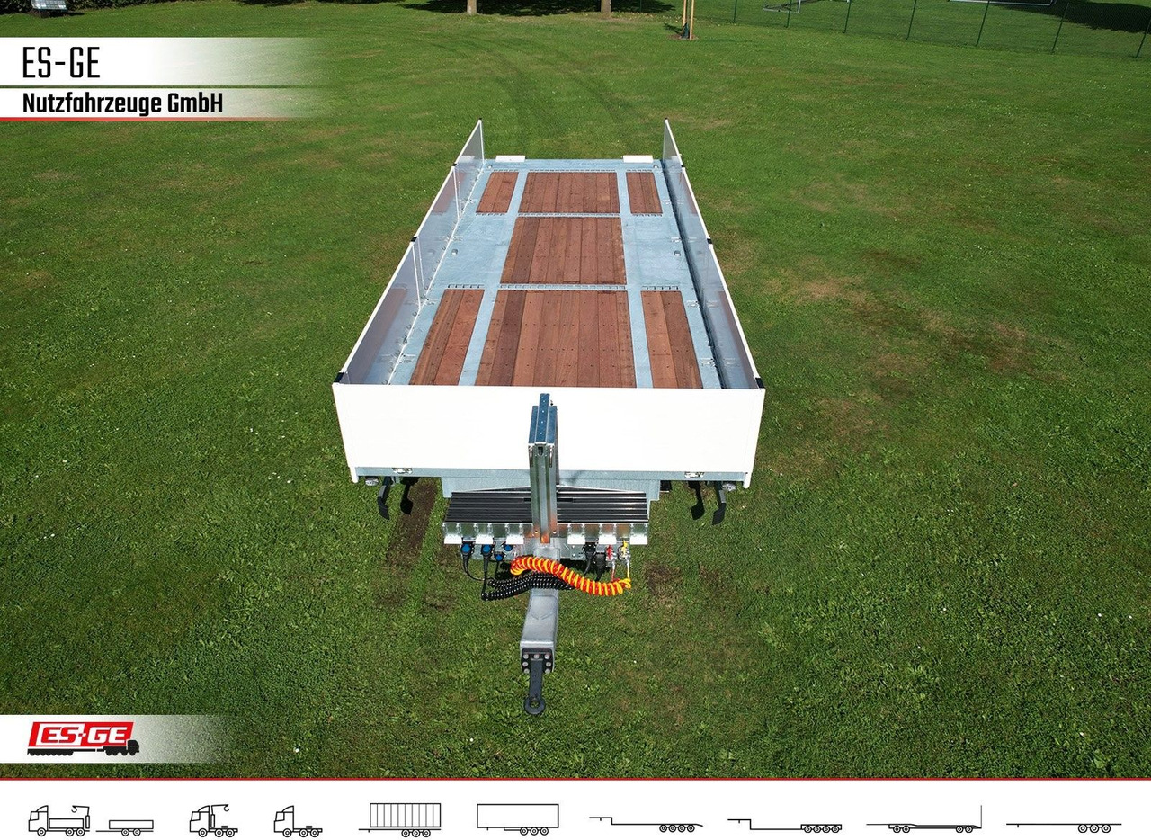 ES-GE Tandem-Anhänger Bordwände, CV, Rungen - Plato/ Tovorna prikolica: slika 3 ES-GE Tandem-Anhänger Bordwände, CV, Rungen - Plato/ Tovorna prikolica: slika 3