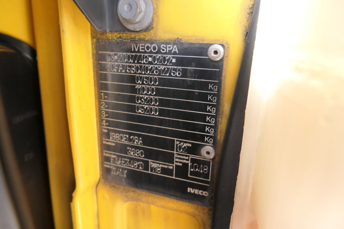 Dostavno vozilo z zabojnikom IVECO EuroCargo ML 75 E 16 P LBW LUFT AUTOMATIK COC EU: slika 16