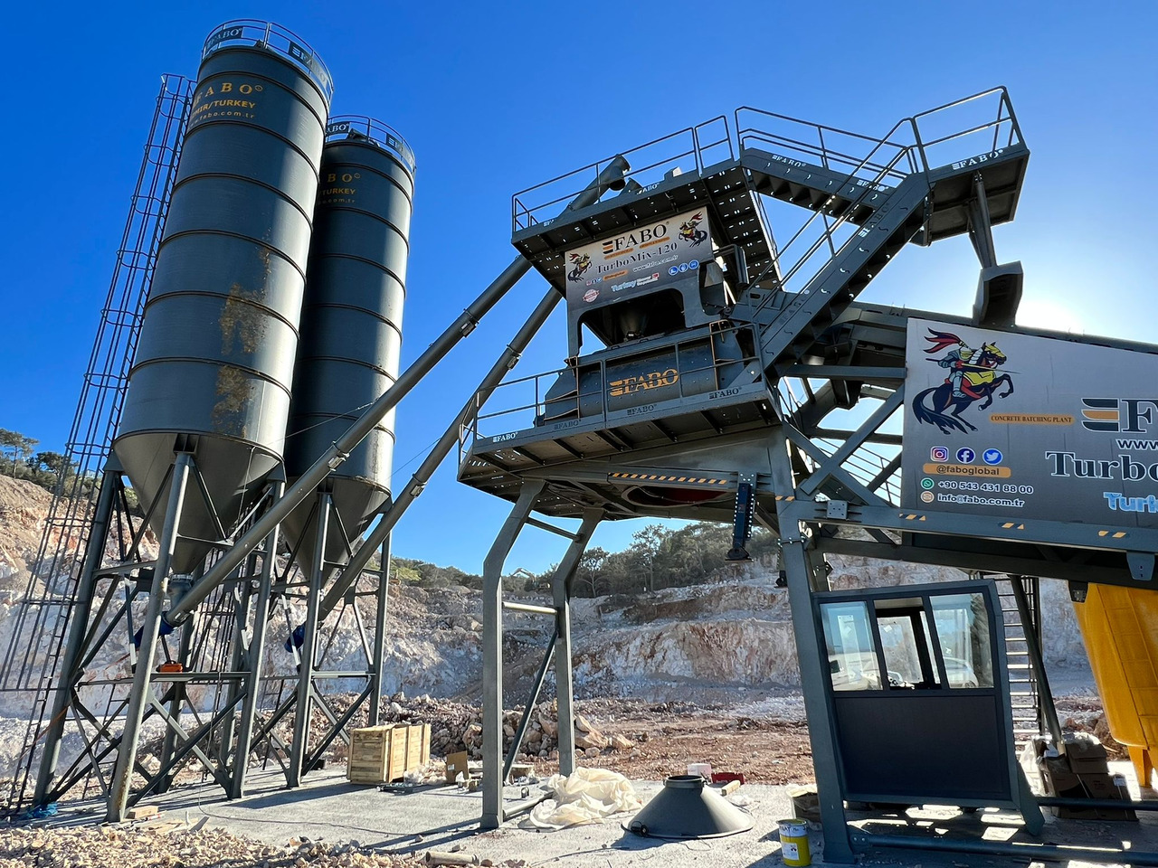 FABO mobile concrete batching plant - Betonarna: slika 2 FABO mobile concrete batching plant - Betonarna: slika 2